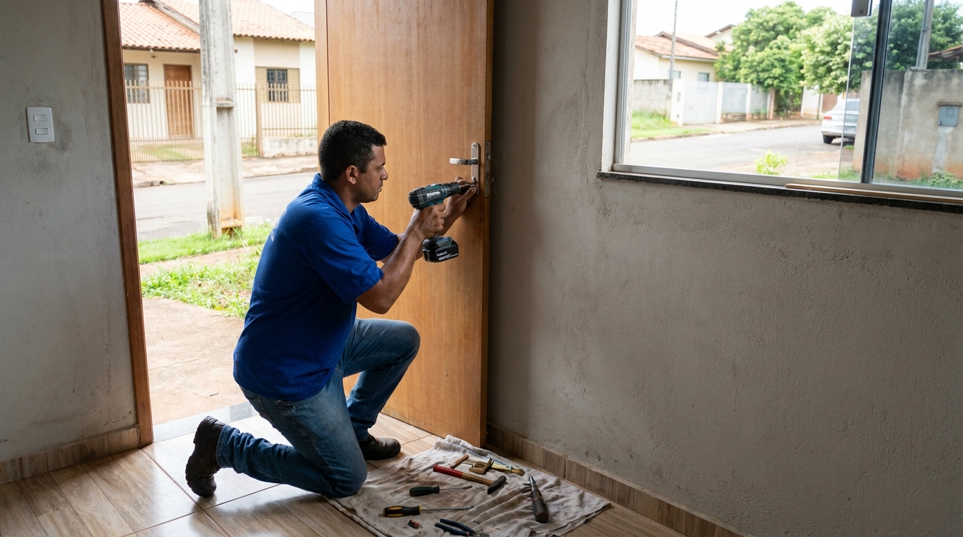 Instalação de Fechadura Residencial profissional em Cuiabá‑MT