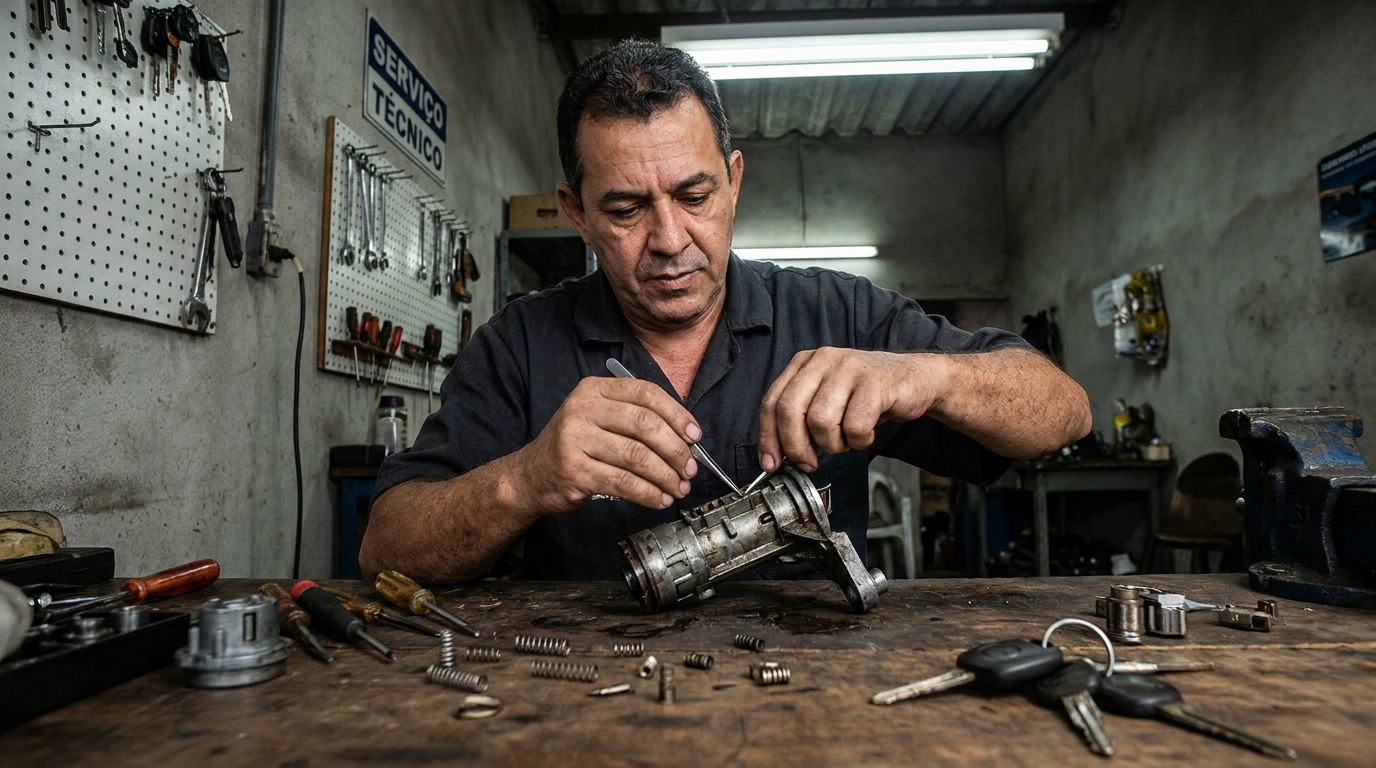 Troca de Segredo do Miolo da Porta profissional em Cuiabá‑MT